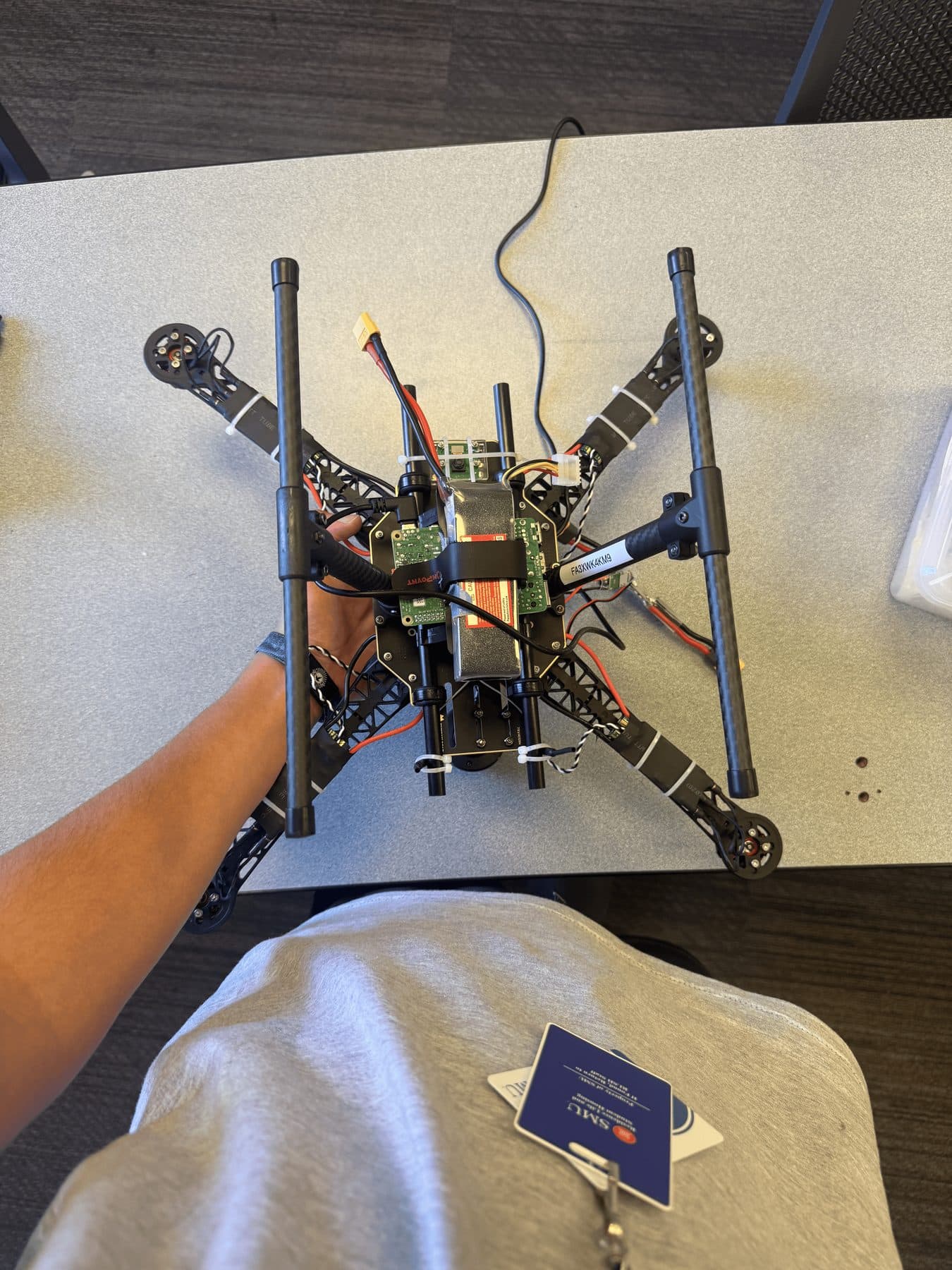 Custom quadcopter with onboard compute